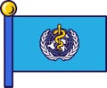 World Health Organization Flagpole Flag Banner