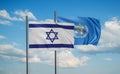 World Health Organization and Israel flag