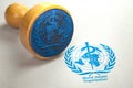 World Health Organization WHO rubber stamp