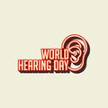 World Hearing Day Royalty Free Stock Photo