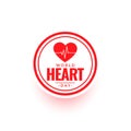 world heart day cardiogram background for medical care and cure