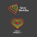 World hearth day vector illustration design