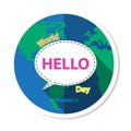World Hello Day Background