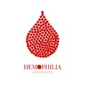 Hemophilia poster with pills drop