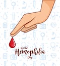 World hemophilia day icons