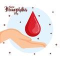 World hemophilia day icons