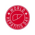 World hepatitis day concept in line style