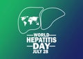 World Hepatitis Day Vector illustration Royalty Free Stock Photo