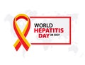 World Hepatitis Day. Vector illustration, poster or banner. Royalty Free Stock Photo