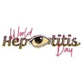 world hepatitis day Royalty Free Stock Photo