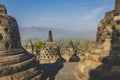 World heritage & the biggest bhuddist temple Borobudur in Yogjakarta in Java, Indonesia Royalty Free Stock Photo