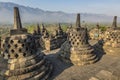 World heritage & the biggest bhuddist temple Borobudur in Yogjakarta in Java, Indonesia Royalty Free Stock Photo