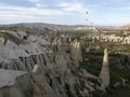 World Heritage, Cappadocia, Goereme, Turkey. Balloons over Goreme, Cappadocia Royalty Free Stock Photo