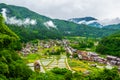 World Heritage Shirakawago Village is a farming village located in a valley along with snow the Shogawa River