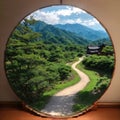 World heritage site Gokayama, Toyama, Japan made with Generative AI Royalty Free Stock Photo