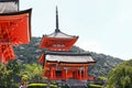 World heritage site , Historic Kiyomizudera temple in Kyoto, Japan
