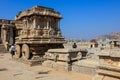 World heritage site historic Vijaya Vittala temple and Hampi runes in India