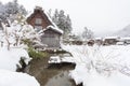 World Heritage Site Shirakawago village Royalty Free Stock Photo