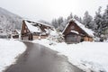 World Heritage Site Shirakawago village Royalty Free Stock Photo