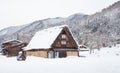 World Heritage Site Shirakawago village Royalty Free Stock Photo