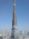 World highest building under construction, burj kalifa Royalty Free Stock Photo