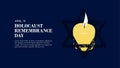 world holocaust remembrance day background template