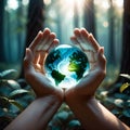 world with hope in our hands Royalty Free Stock Photo