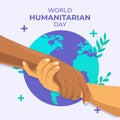 World humanitarian day vector templates, world humanitarian day Social media post designs