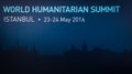 World Humanitarian Summit, Istanbul, Turkey, 2016 Royalty Free Stock Photo