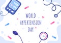 World Hypertension Day Vector illustration Commemorated Every May 17 to Symptoms and Prevention Blood Pressure Health Royalty Free Stock Photo