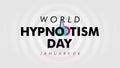 world hypnotism day poster template vector stock