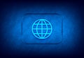 World icon abstract digital design blue background