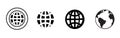 World icons set. World planet earth icon collection
