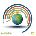 World Infographic Histogram, Chart Graphics