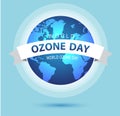 World or international ozone day vector design for poster and greeting