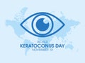 World Keratoconus Day vector Royalty Free Stock Photo