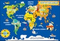 World kids map Royalty Free Stock Photo