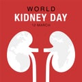 World Kidney Day, concept healthcare banner.