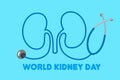 World kidney day concept