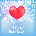 World kiss day ballons