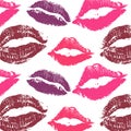 World kiss day. pattern lips pomade