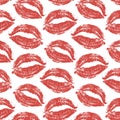 World kiss day. pattern lips pomade