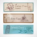 World landmark banners