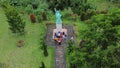 The World Landmark Merapi Park, one of the favorite tourist destinations in yogyakarta, indonesia Royalty Free Stock Photo