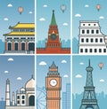 World Landmarks design with Cities skylines.