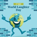 Banner design of world laughter day