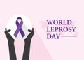 World Leprosy Day Vector Illustration