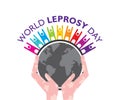 World Leprosy Day Vector Illustration