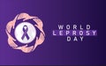 World Leprosy Day Vector Illustration