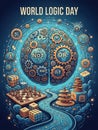 World Logic Day Engaging Minds with Critical Thinking Logic Puzzles and the Art of Problem Solving Royalty Free Stock Photo